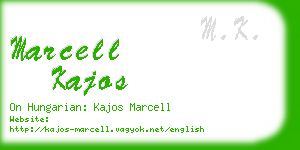 marcell kajos business card